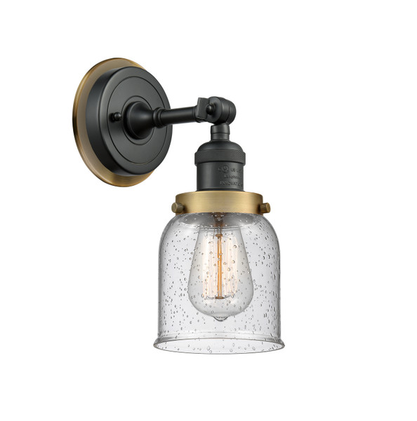 Innovations - 203BK-BPBB-HRBB-G54 - One Light Wall Sconce - Franklin Restoration - Matte Black