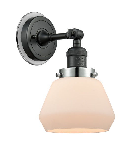 Innovations - 203BK-BPPC-HRPC-G171 - One Light Wall Sconce - Franklin Restoration - Matte Black