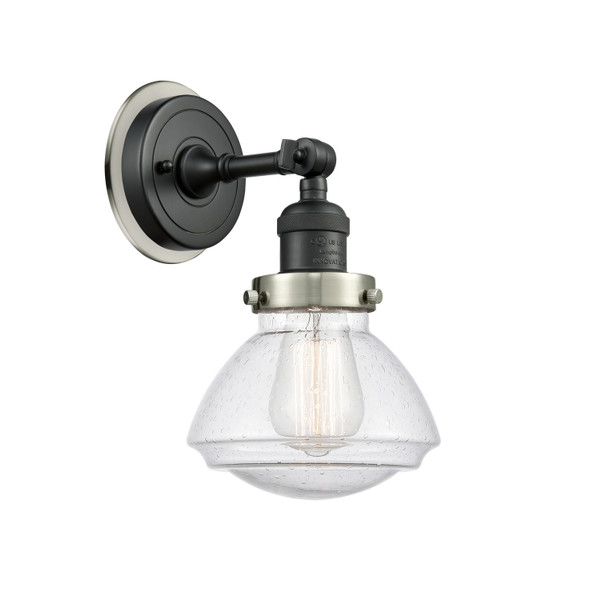 Innovations - 203BK-BPSN-HRSN-G324 - One Light Wall Sconce - Franklin Restoration - Matte Black