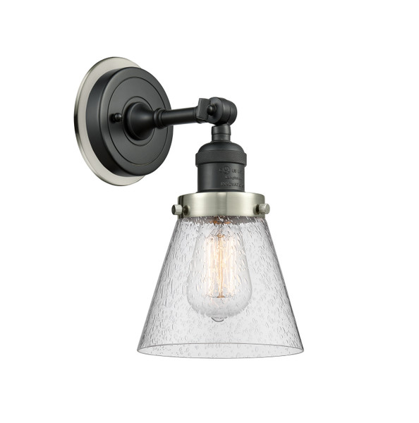 Innovations - 203BK-BPSN-HRSN-G64 - One Light Wall Sconce - Franklin Restoration - Matte Black