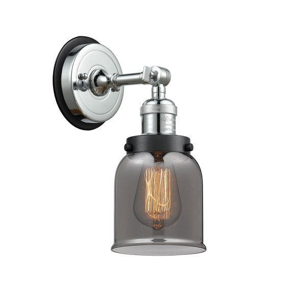 Innovations - 203PC-BPBK-HRBK-G53 - One Light Wall Sconce - Franklin Restoration - Polished Chrome