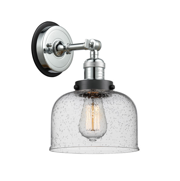 Innovations - 203PC-BPBK-HRBK-G74 - One Light Wall Sconce - Franklin Restoration - Polished Chrome