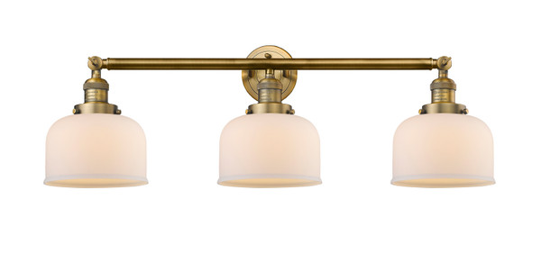 manufacturer_finish:Brushed Brass|manufacturer_glass:Cased Matte White Large Bell|light_output:220.00lm|color_temperature:2200K|cri:99