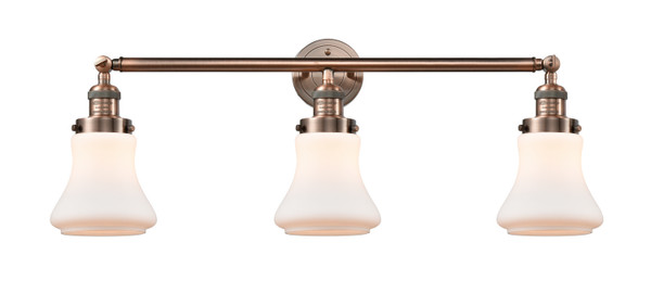 Innovations - 205-AC-G191 - Three Light Bath Vanity - Franklin Restoration - Antique Copper