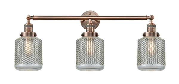Innovations - 205-AC-G262 - Three Light Bath Vanity - Franklin Restoration - Antique Copper
