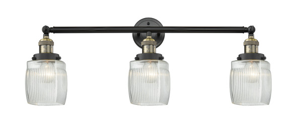 Innovations - 205-BAB-G302 - Three Light Bath Vanity - Franklin Restoration - Black Antique Brass