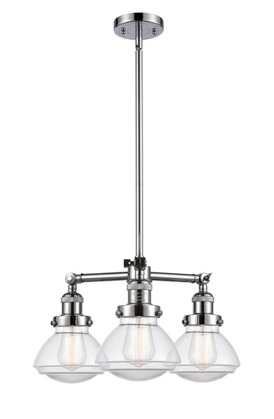 Innovations - 207-PC-G322 - Three Light Chandelier - Franklin Restoration - Polished Chrome