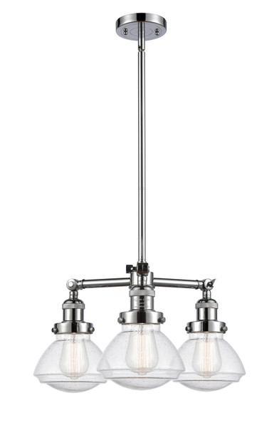 Innovations - 207-PC-G324 - Three Light Chandelier - Franklin Restoration - Polished Chrome
