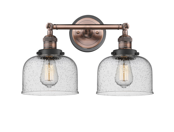 Innovations - 208BP-ACBK-G74 - Two Light Bath Vanity - Franklin Restoration - Antique Copper