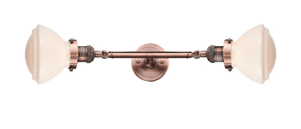 Innovations - 208L-AC-G321 - Two Light Bath Vanity - Franklin Restoration - Antique Copper