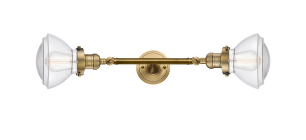 Innovations - 208L-BB-G322 - Two Light Bath Vanity - Franklin Restoration - Brushed Brass