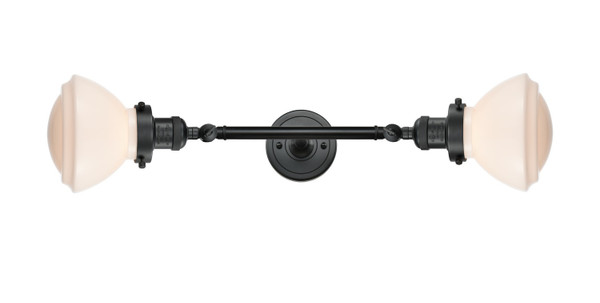 Innovations - 208L-BK-G321-LED - LED Bath Vanity - Franklin Restoration - Matte Black