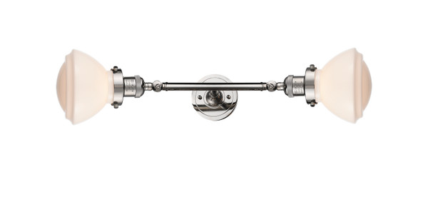 Innovations - 208L-PN-G321 - Two Light Bath Vanity - Franklin Restoration - Polished Nickel