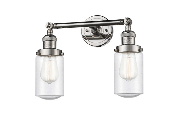 Innovations - 208-PN-G314 - Two Light Bath Vanity - Franklin Restoration - Polished Nickel