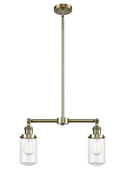 Innovations - 209-AB-G312-LED - LED Island Pendant - Franklin Restoration - Antique Brass