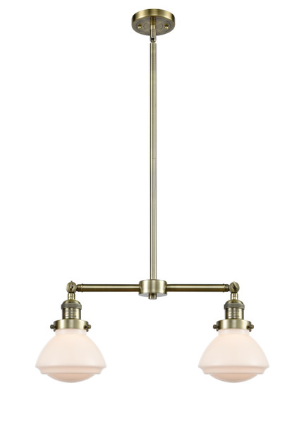 manufacturer_finish:Antique Brass|manufacturer_glass:Matte White Olean|light_output:245.00lm|color_temperature:2100K|cri:98