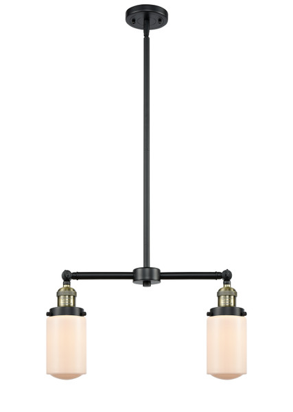 Innovations - 209-BAB-G311 - Two Light Island Pendant - Franklin Restoration - Black Antique Brass
