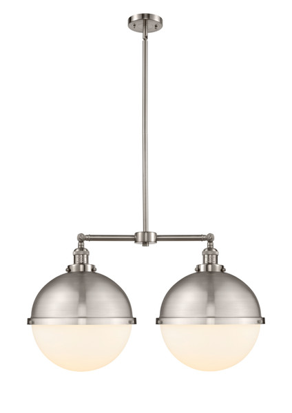 Innovations - 209-SN-HFS-121-SN - Two Light Island Pendant - Franklin Restoration - Brushed Satin Nickel