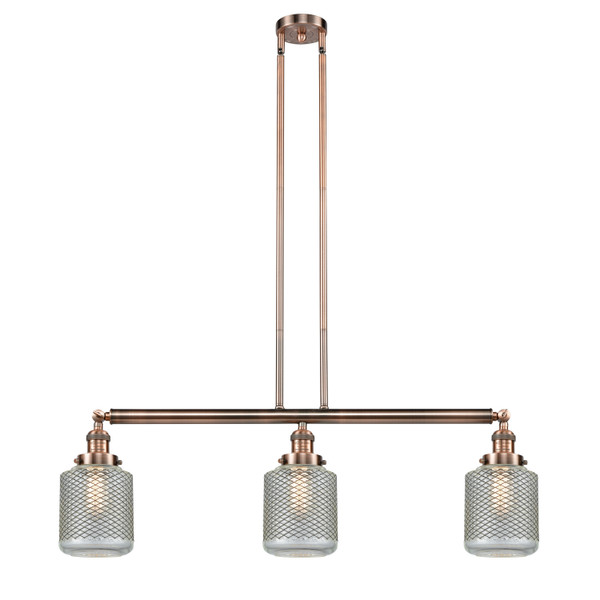 Innovations - 213-AC-G262-LED - LED Island Pendant - Franklin Restoration - Antique Copper