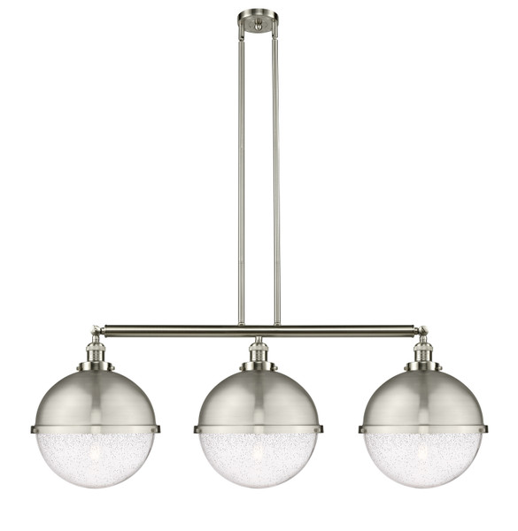 Innovations - 213-SN-HFS-124-SN - Three Light Island Pendant - Franklin Restoration - Brushed Satin Nickel