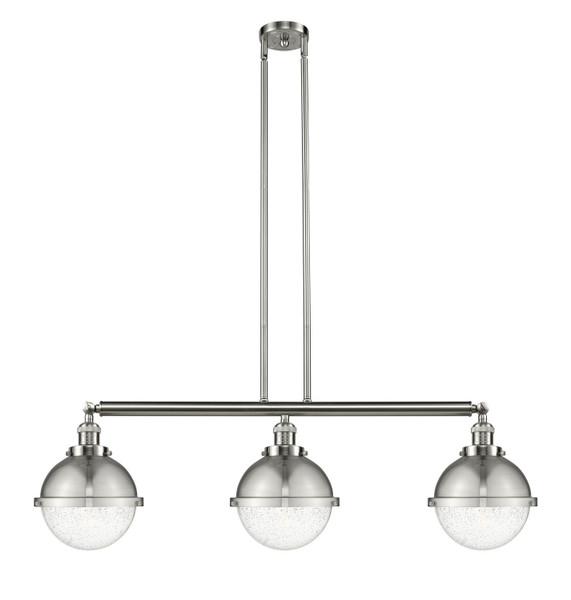 Innovations - 213-SN-HFS-84-SN - Three Light Island Pendant - Franklin Restoration - Brushed Satin Nickel