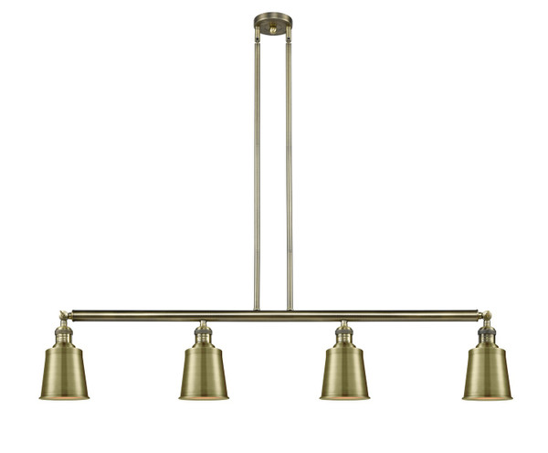 Innovations - 214-AB-M9-AB - Four Light Island Pendant - Franklin Restoration - Antique Brass