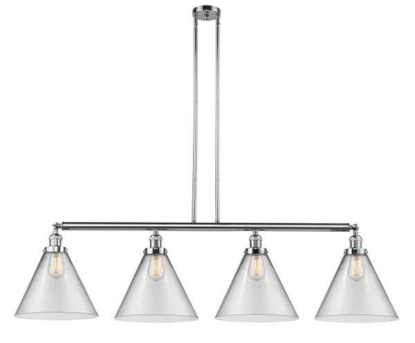 Innovations - 214-PC-G42-L - Four Light Island Pendant - Franklin Restoration - Polished Chrome