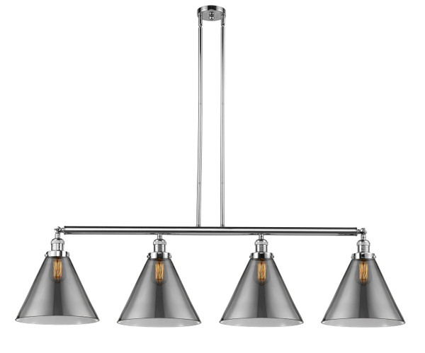 Innovations - 214-PC-G43-L - Four Light Island Pendant - Franklin Restoration - Polished Chrome