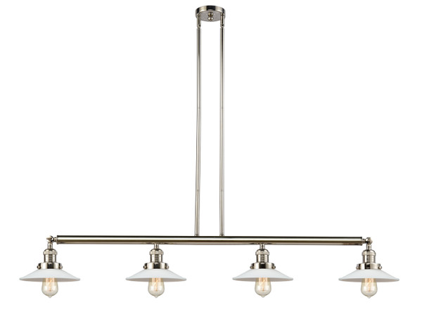 Innovations - 214-PN-G1 - Four Light Island Pendant - Franklin Restoration - Polished Nickel
