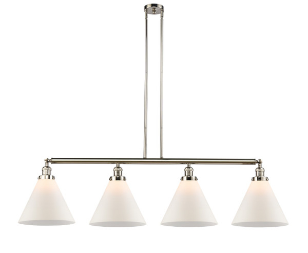 Innovations - 214-PN-G41-L - Four Light Island Pendant - Franklin Restoration - Polished Nickel