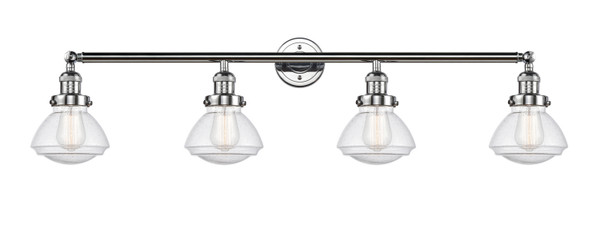 manufacturer_finish:Polished Chrome|manufacturer_glass:Seedy Olean|light_output:245.00lm|color_temperature:2100K|cri:98