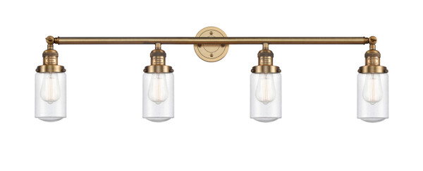 Innovations - 215-BB-G314 - Four Light Bath Vanity - Franklin Restoration - Brushed Brass