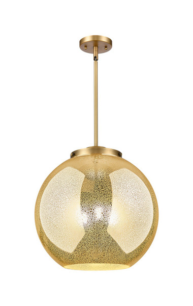 Innovations - 221-3S-BB-G128-16 - Three Light Pendant - Essex - Brushed Brass