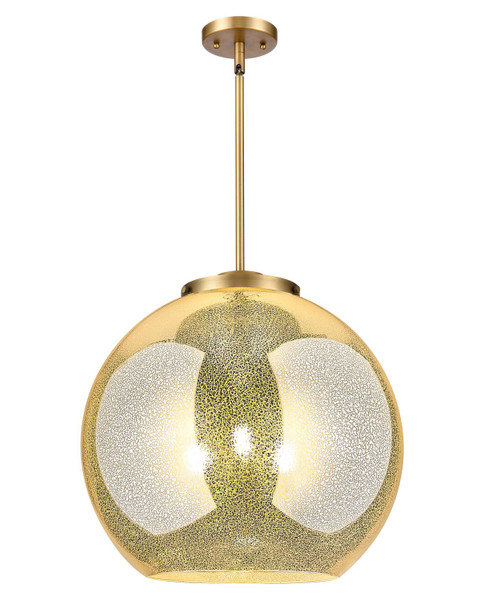 Innovations - 221-3S-BB-G128-18 - Three Light Pendant - Essex - Brushed Brass