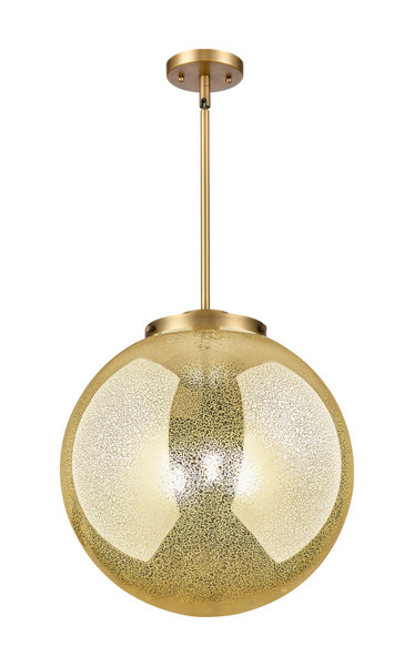 Innovations - 221-3S-BB-G208-16 - Three Light Pendant - Essex - Brushed Brass