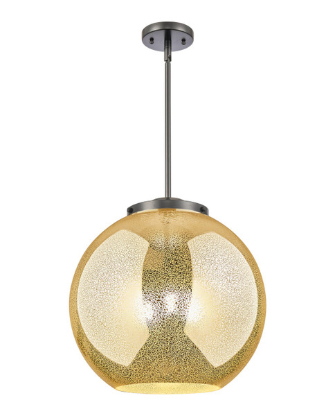 Innovations - 221-3S-BK-G128-16 - Three Light Pendant - Essex - Matte Black