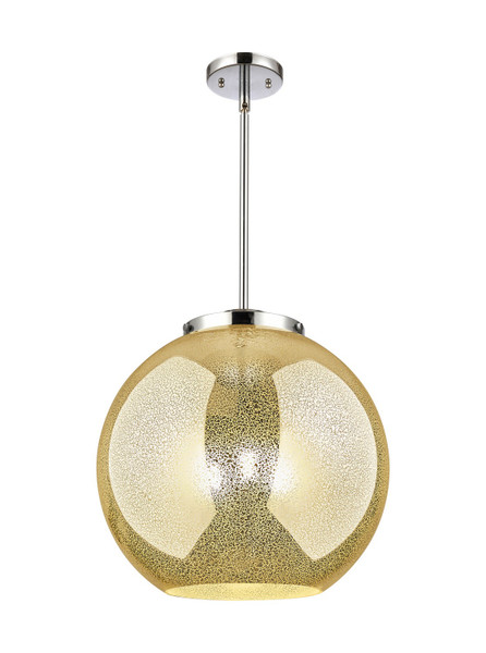 Innovations - 221-3S-PC-G128-16 - Three Light Pendant - Essex - Polished Chrome