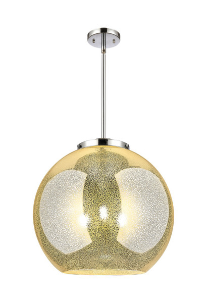 Innovations - 221-3S-PC-G128-18 - Three Light Pendant - Essex - Polished Chrome