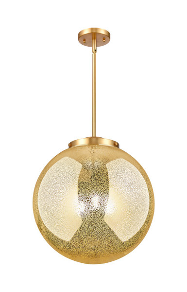 Innovations - 221-3S-SG-G208-16 - Three Light Pendant - Essex - Satin Gold