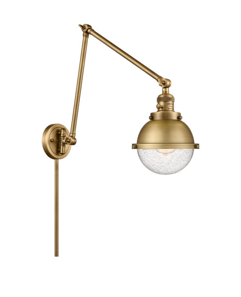 Innovations - 238-BB-HFS-64-BB - One Light Swing Arm Lamp - Franklin Restoration - Brushed Brass