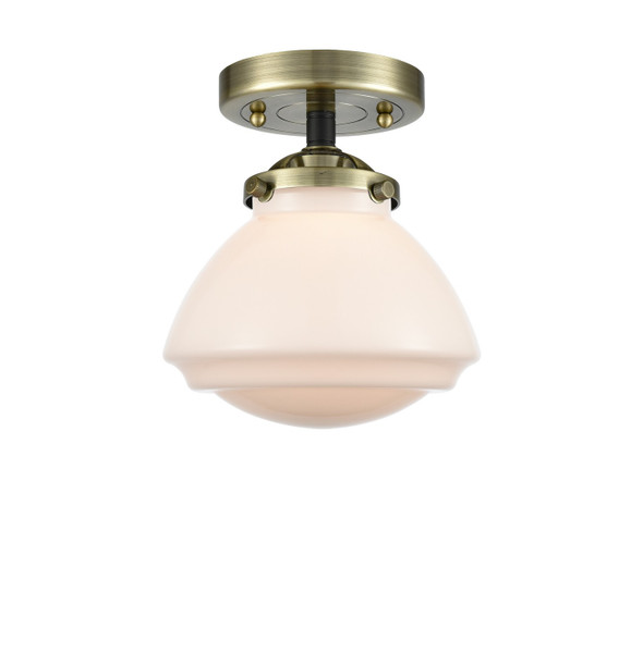 manufacturer_finish:Black Antique Brass|manufacturer_glass:Matte White Olean|light_output:245.00lm|color_temperature:2100K|cri:98