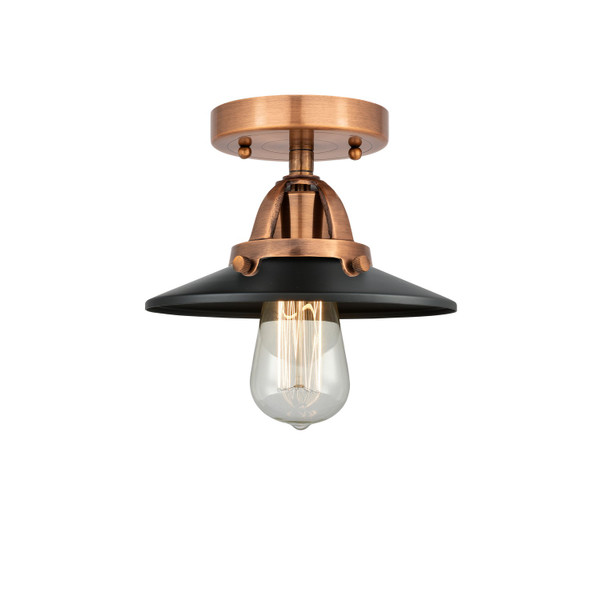 manufacturer_finish:Antique Copper|manufacturer_glass:Matte Black|light_output:220.00lm|color_temperature:2200K|cri:99