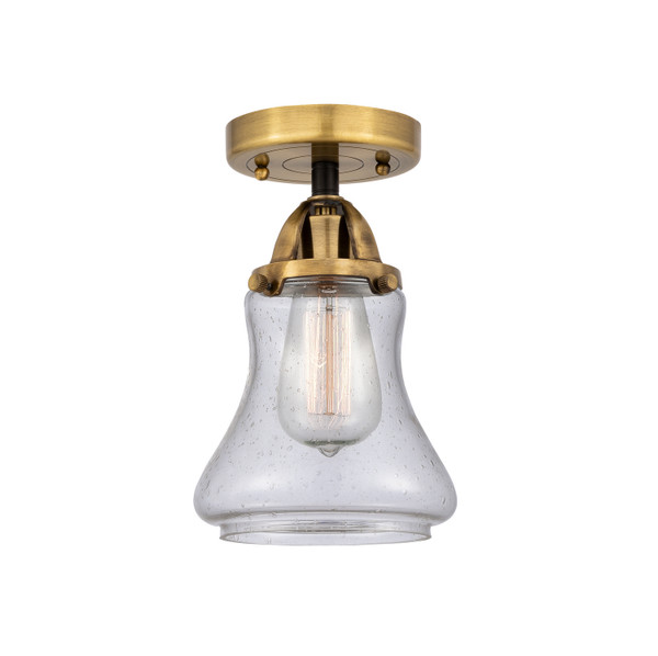 Innovations - 288-1C-BAB-G194 - One Light Semi-Flush Mount - Nouveau 2 - Black Antique Brass