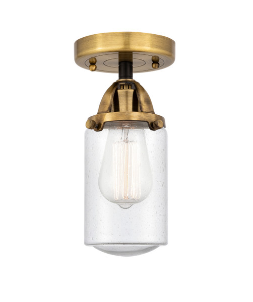 Innovations - 288-1C-BAB-G314 - One Light Semi-Flush Mount - Nouveau 2 - Black Antique Brass