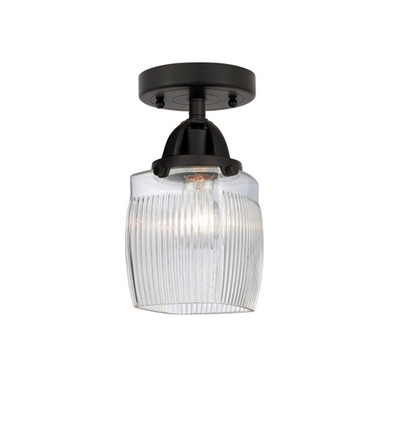 Innovations - 288-1C-BK-G302 - One Light Semi-Flush Mount - Nouveau 2 - Matte Black