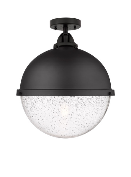 Innovations - 288-1C-BK-HFS-124-BK - One Light Semi-Flush Mount - Nouveau 2 - Matte Black