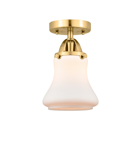 Innovations - 288-1C-SG-G191 - One Light Semi-Flush Mount - Nouveau 2 - Satin Gold
