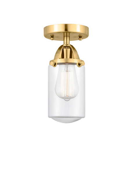 Innovations - 288-1C-SG-G312-LED - LED Semi-Flush Mount - Nouveau 2 - Satin Gold