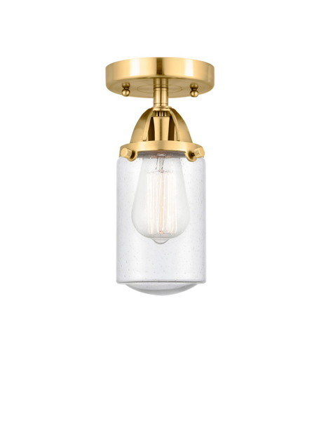 Innovations - 288-1C-SG-G314 - One Light Semi-Flush Mount - Nouveau 2 - Satin Gold