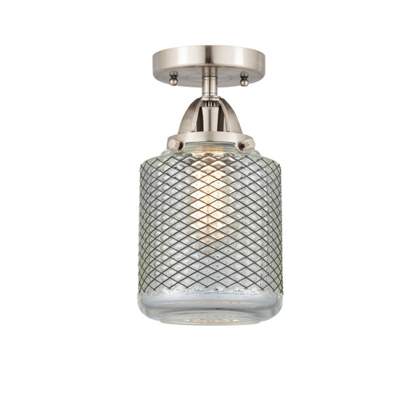 Innovations - 288-1C-SN-G262 - One Light Semi-Flush Mount - Nouveau 2 - Brushed Satin Nickel